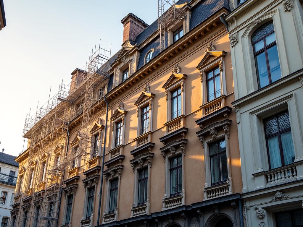 Historische Gebäuderestaurierung in Wien