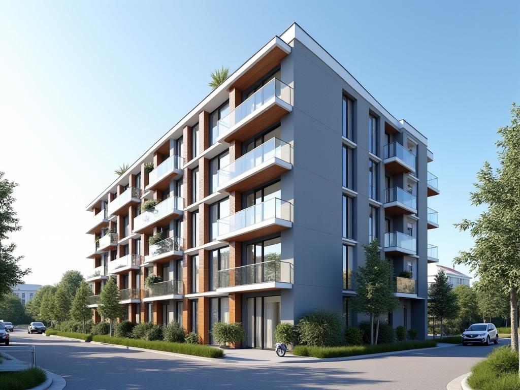 Modernes Wohngebäude in Wien